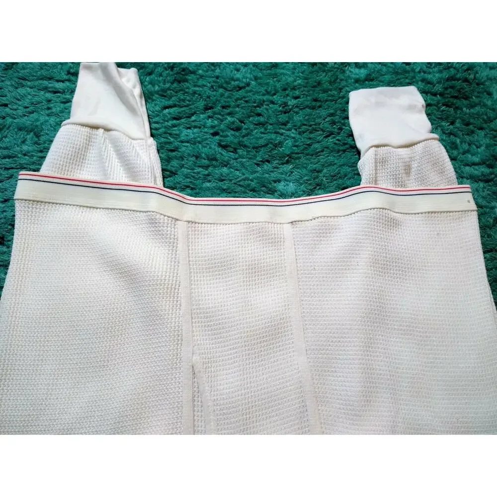 Vintage Unbranded Long Underwear Pants 50/50 Mens 5XL 58-60 USA Red White Blue